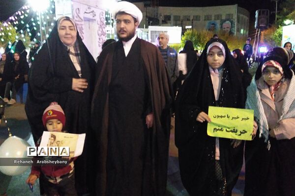 مراسم تجمع و راهپیمایی  از کودکان مظلوم فلسطین در آباده
