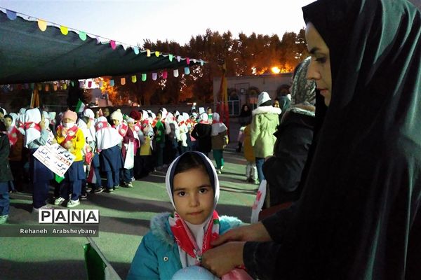 مراسم تجمع و راهپیمایی  از کودکان مظلوم فلسطین در آباده