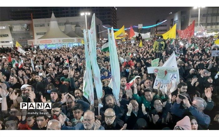 مردم مشهد همبستگی خود را با مردم فلسطین اعلام کردند/فیلم