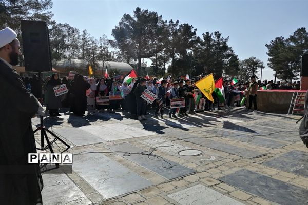 محکومیت جنایات رژیم صهیونیستی دراجتماع مردم شهرستان رباط کریم