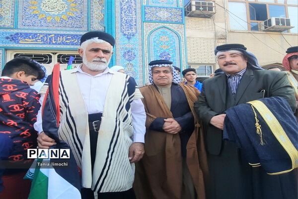 تجمع دانش‌آموزان اهوازی در حمایت از کودکان فلسطینی