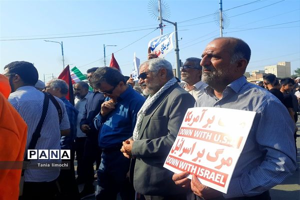 تجمع دانش‌آموزان اهوازی در حمایت از کودکان فلسطینی