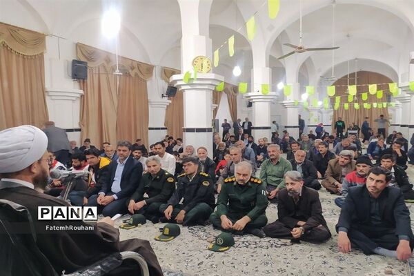 تجمع بزرگ مردم شهرستان خلیل‌آباد در حمایت از مردم مظلوم فلسطین