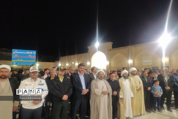 تجمع بزرگ مردم شهرستان خلیل‌آباد در حمایت از مردم مظلوم فلسطین
