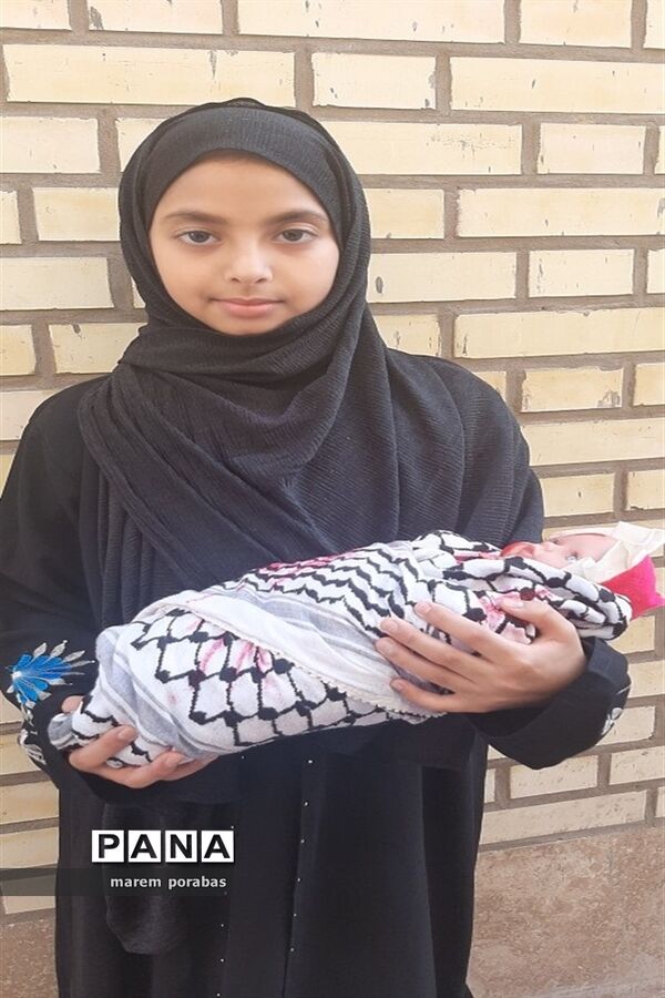 تجمع دانش‌آموزان شادگانی در حمایت از کودکان مظلوم غزه