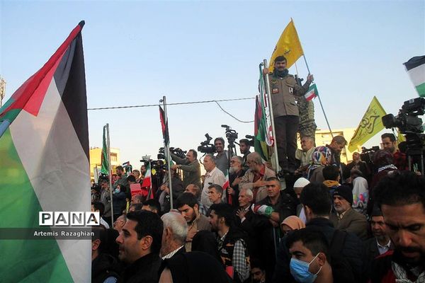 تجمع مردم تهران در حمایت از فلسطین