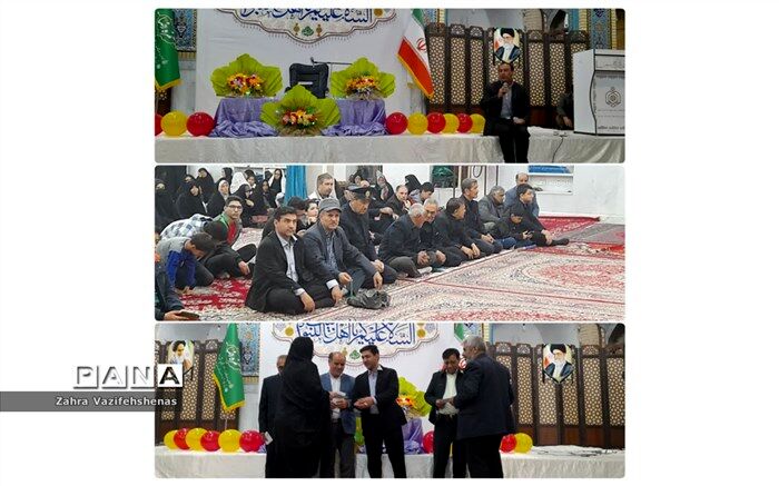 جشن میلاد حضرت زینب سلام الله علیها در امامزاده حمزه الرضا شیروان برگزار شد