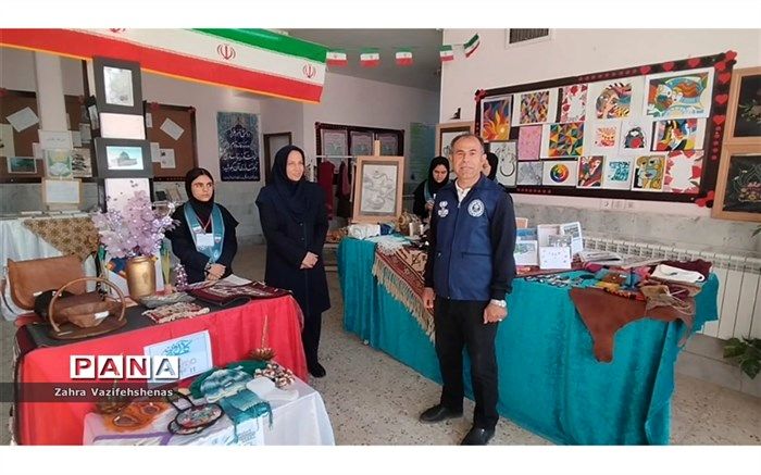 برگزاری نمایشگاه کارآفرینی به مناسبت هفته جهانی کارآفرینی در هنرستان کاردانش حضرت معصومه (س) شهرستان شیروان/ فیلم