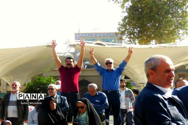 حضور پرشور دانش‌آموزان در حمایت از مردم فلسطین