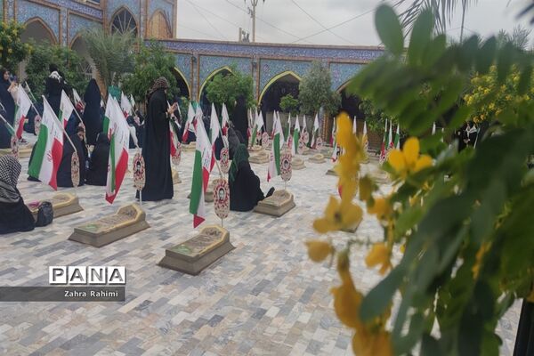 حضور دانش‌آموزان دختر محلاتی در اردوی راهیان نور