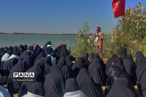میزبانی شهدا در یادمان علقمه خرمشهر و قدمگاه شهدای غواص از نومعلمان فارس