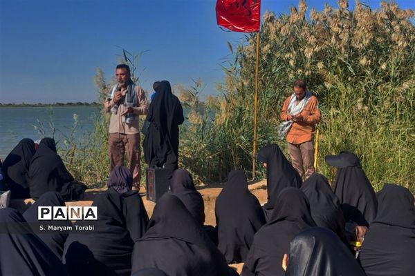 میزبانی شهدا در یادمان علقمه خرمشهر و قدمگاه شهدای غواص از نومعلمان فارس