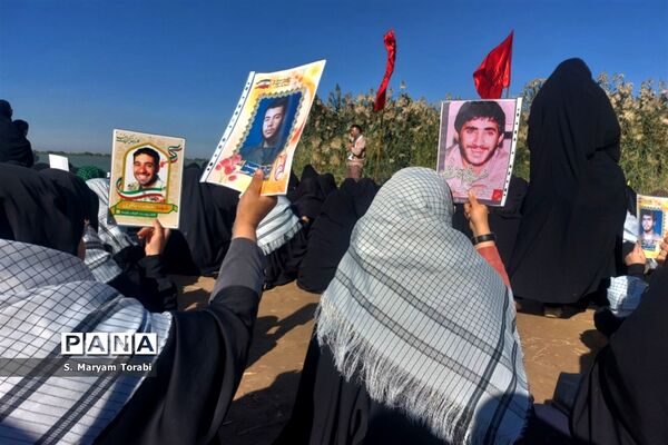 میزبانی شهدا در یادمان علقمه خرمشهر و قدمگاه شهدای غواص از نومعلمان فارس