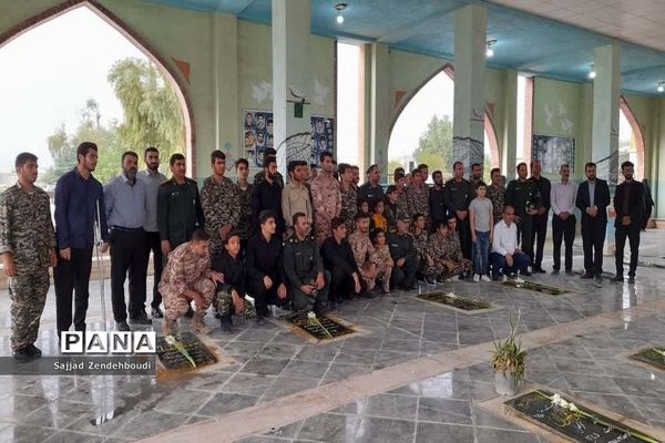 تجدید میثاق با شهدای شهر اهرم