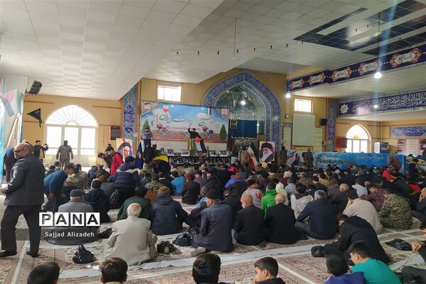 همایش بزرگ بسیجیان در شهرستان شیروان