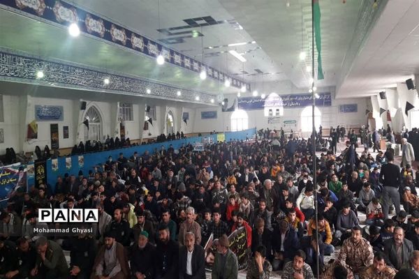 همایش بزرگ بسیجیان در شهرستان شیروان