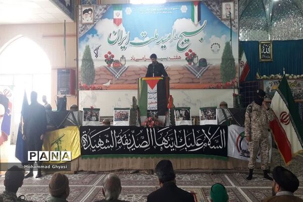 همایش بزرگ بسیجیان در شهرستان شیروان