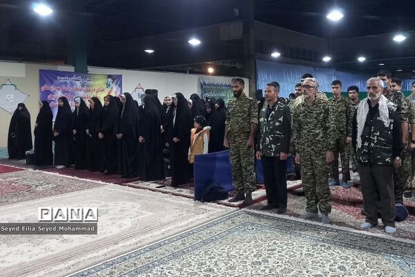 برگزاری شامگاه مشترک بسیجیان شهر قیامدشت به مناسبت هفته بسیج