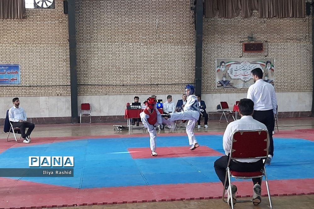 برگزاری مسابقات تکواندو در شهرستان قرچک