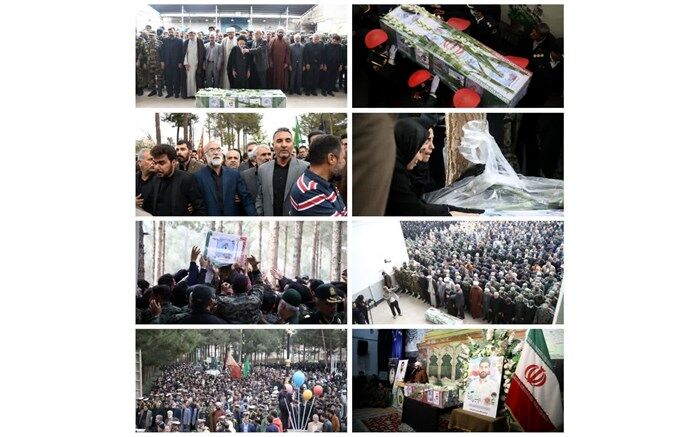 پیکر مطهر شهیدامیرحسین ابراهیمی در بیرجند تشییع شد