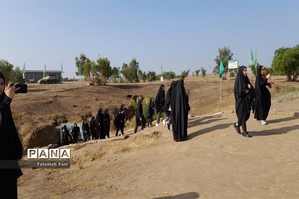 حضور دانش‌آموزان شهرستان جعفرآباد قم در اردوی راهیان نور