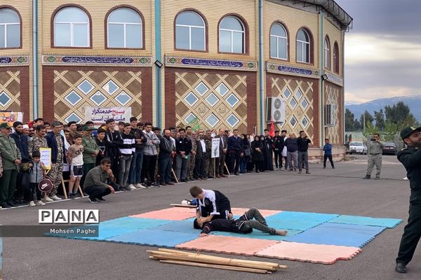 نمایش شکوه اقتدار بسیجیان در شهرستان آق قلا