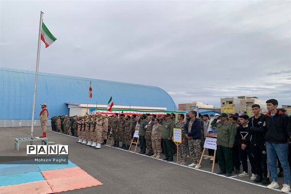 نمایش شکوه اقتدار بسیجیان در شهرستان آق قلا