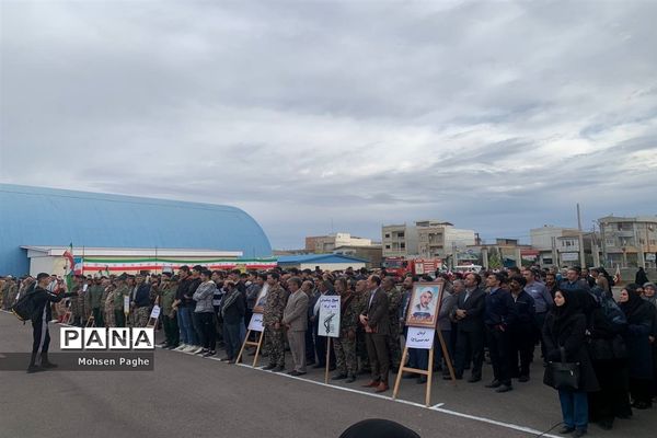 نمایش شکوه اقتدار بسیجیان در شهرستان آق قلا