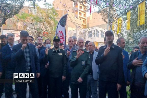 آیین افتتاحیه هشتمین سوگواره فاطمی و نمایشگاه نمادین کوچه‌های بنی هاشم در شهرستان ورامین