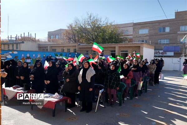 یادواره شهدا و مراسم دهه فاطمیه در دبیرستان گلستان شهرستان مانه و سملقان