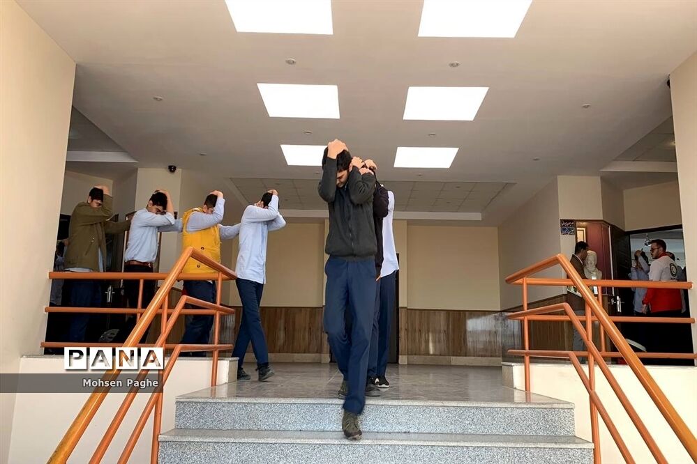 مانور زلزله در شهرستان گرگان