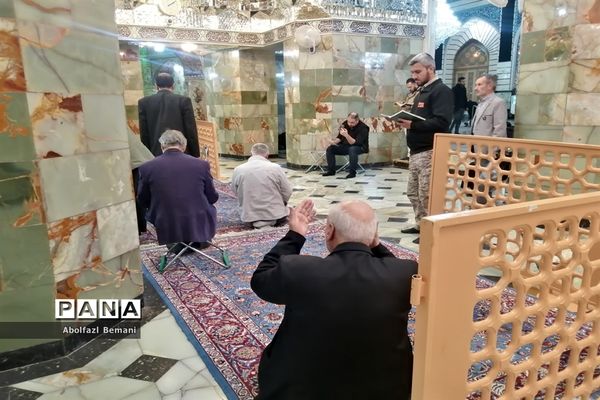 حرم بانوی کرامت در سحرگاه شهادت حضرت زهرا(س)