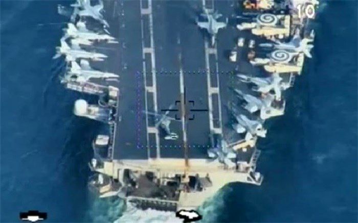 رهگیری و شناسایی ناو‌ هواپیمابر آمریکا توسط نداجا