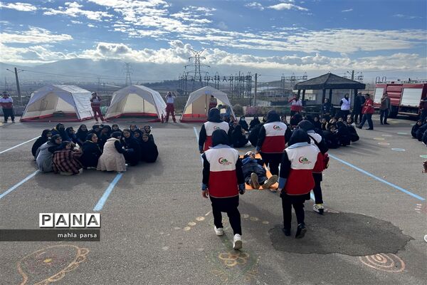 بیست و پنجمین مانور سراسری زلزله در شهرستان مانه و سملقان