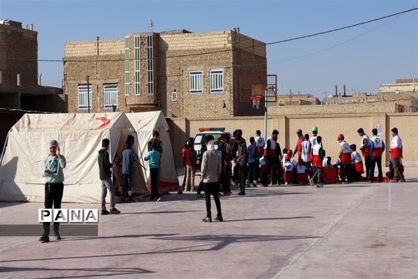 بیست و پنجمین مانور زلزله و ایمنی در مدارس شهرستان میبد