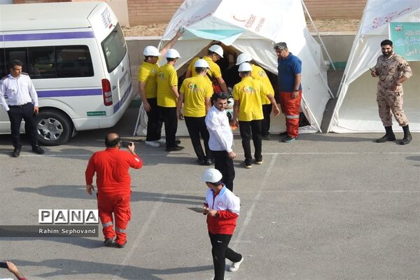 بیست و پنجمین مانور سراسری زلزله و ایمنی در اندیمشک