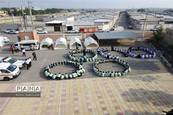 بیست و پنجمین مانور سراسری زلزله و ایمنی در اندیمشک