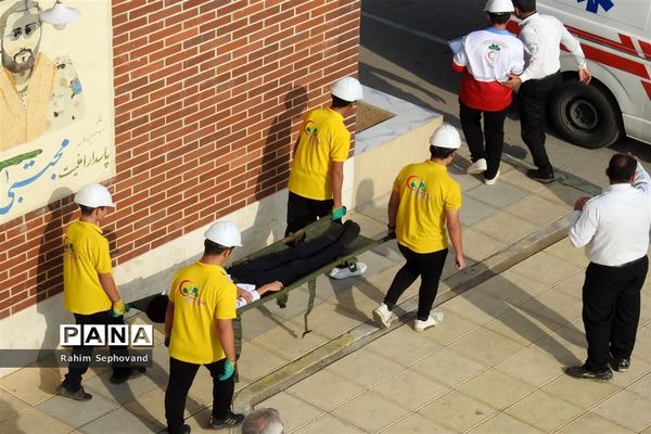 بیست و پنجمین مانور سراسری زلزله و ایمنی در اندیمشک