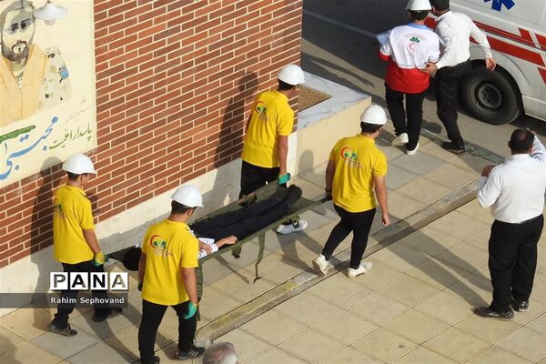 بیست و پنجمین مانور سراسری زلزله و ایمنی در اندیمشک