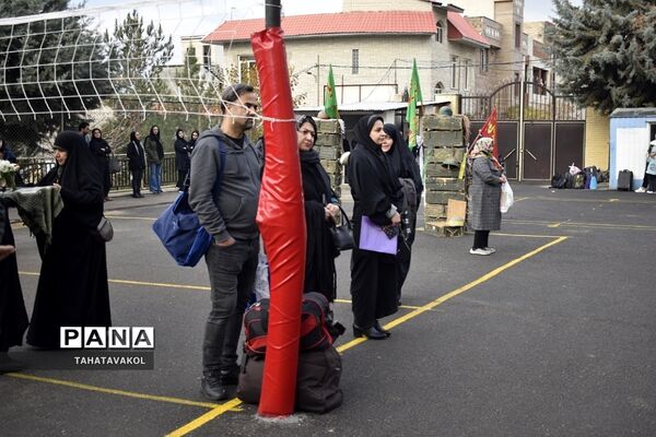 اعزام دختران مدارس آفرینش و  سعادت شهرستان پردیس به اردوی راهیان نور