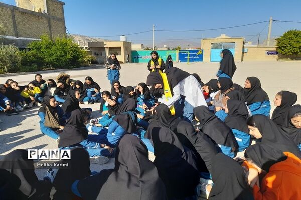 مانور زلزله در دبیرستان دخترانه شهید‌اژدری کوهمره نودان