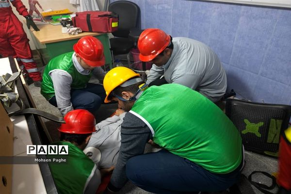 زنگ مانور زلزله در گلستان