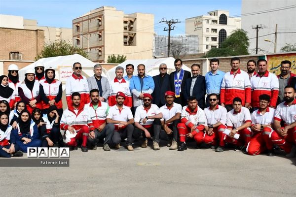 بیست و پنجمین مانور سراسری زلزله و ایمنی در اهواز