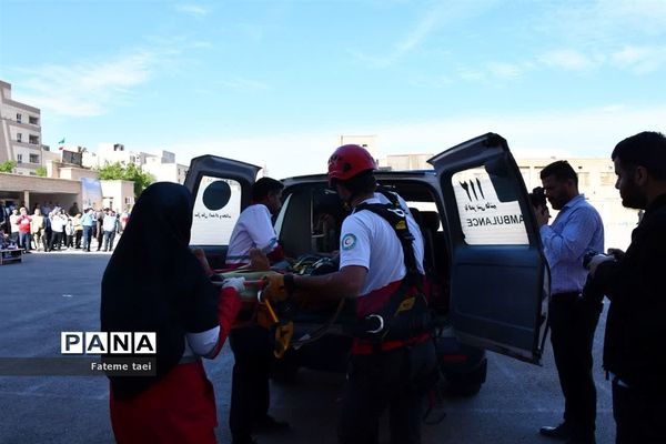 بیست و پنجمین مانور سراسری زلزله و ایمنی در اهواز