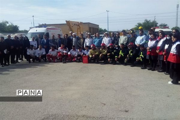 بیست و پنجمین مانور سراسری زلزله و ایمنی در امیدیه