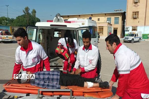 بیست و پنجمین مانور سراسری زلزله و ایمنی در امیدیه