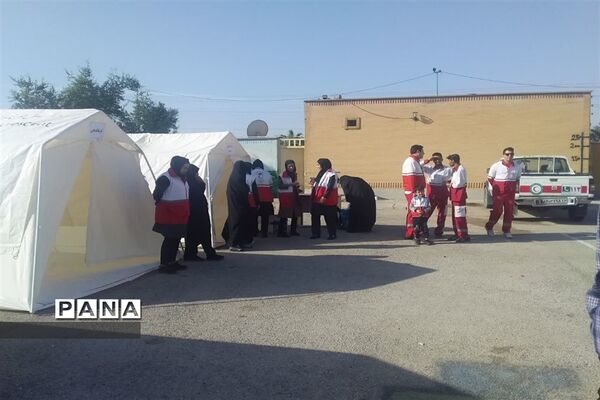 بیست و پنجمین مانور سراسری زلزله و ایمنی در امیدیه
