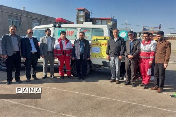 برگزاری مانور زلزله در مدارس بزینه‌رود