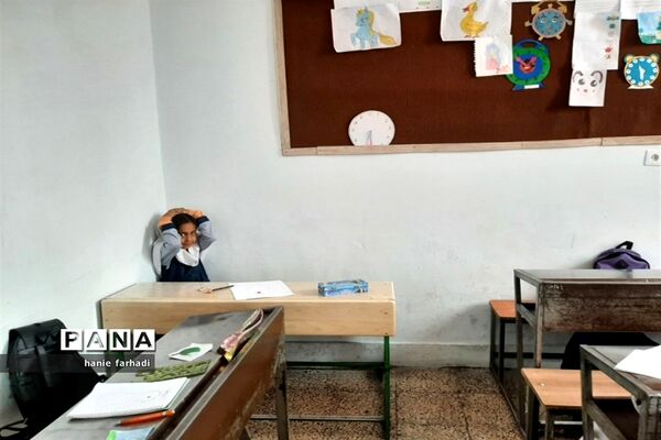 مانور زلزله درآموزشگاه ربابه هاشمیان یزدی شیروان
