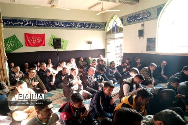 مراسم  زیارت عاشورا در نمازخانه ولایت اداره آموزش و پرورش اسلامشهر